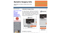 Desktop Screenshot of bariatric-surgery.info